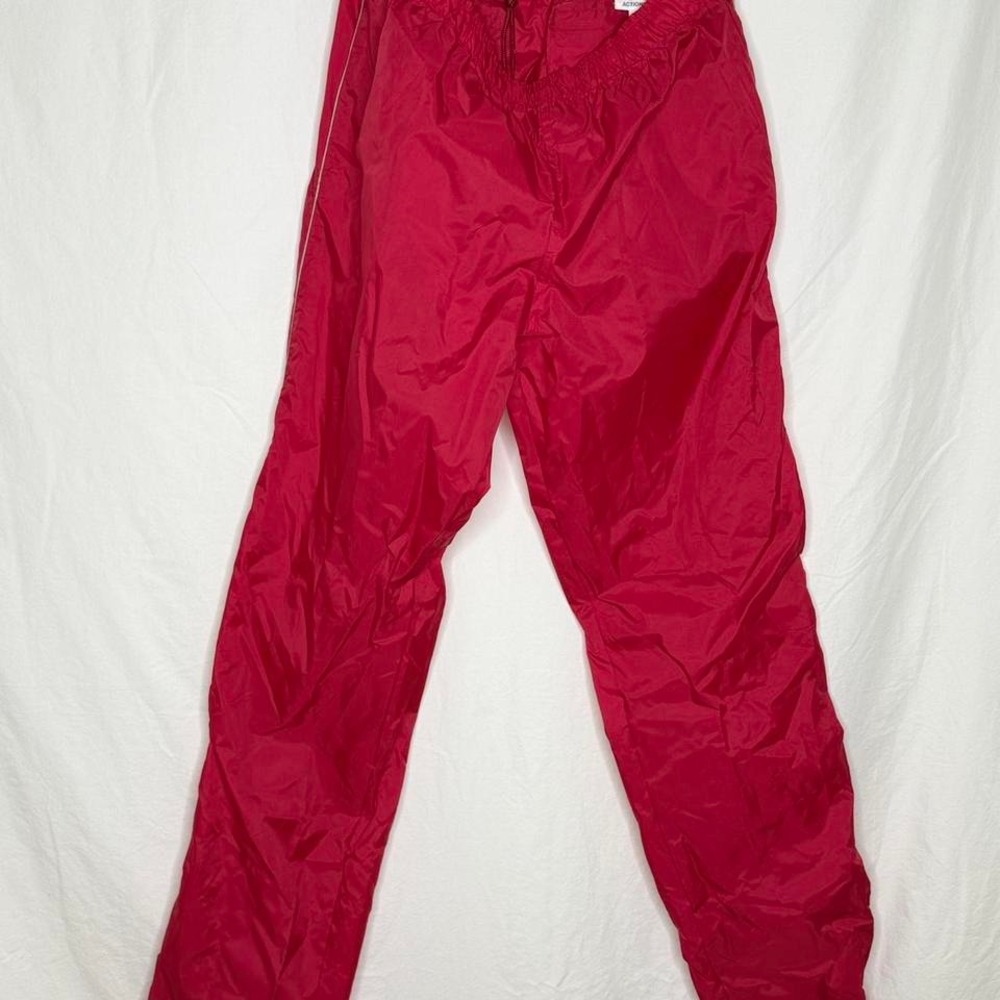 Youngbloods Windbreaker pants track sport running athletic red sporty retro 90's
